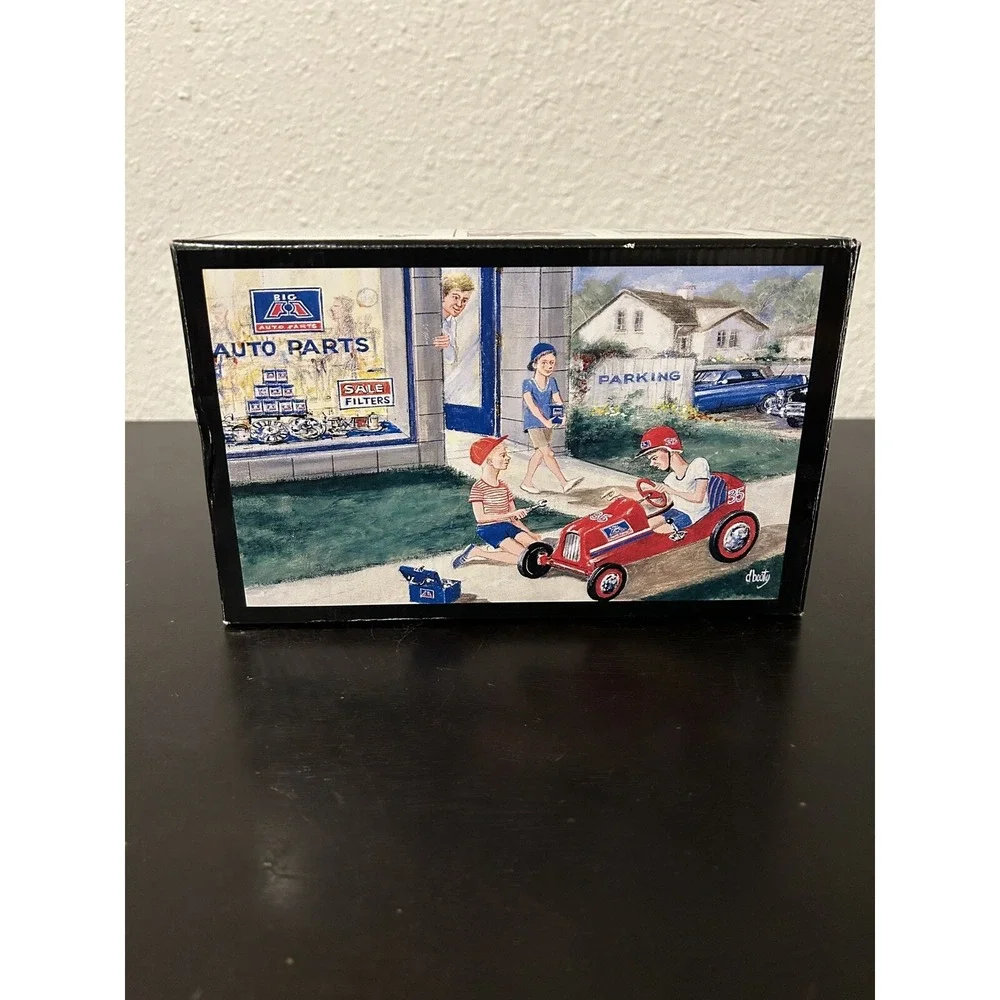 BIG A AUTO PARTS 1947 BMC Racer Pedal Car Bank Limited Edition 1/6